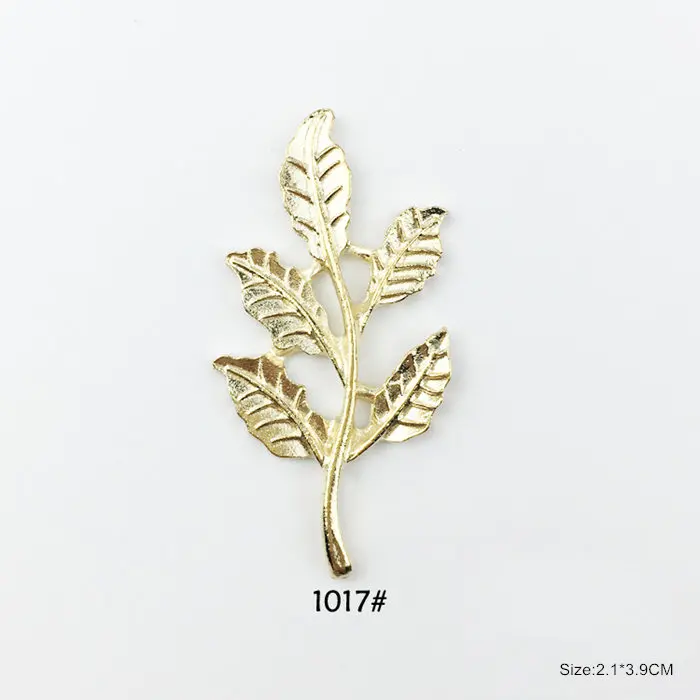 1017 10 шт. DIY аксессуары из сплава в форме листа, подвеска, серьги, ожерелье, ювелирные изделия ручной работы, материалы для изготовления головных уборов для взрослых, аксессуары для рукоделия - Цвет: 1017