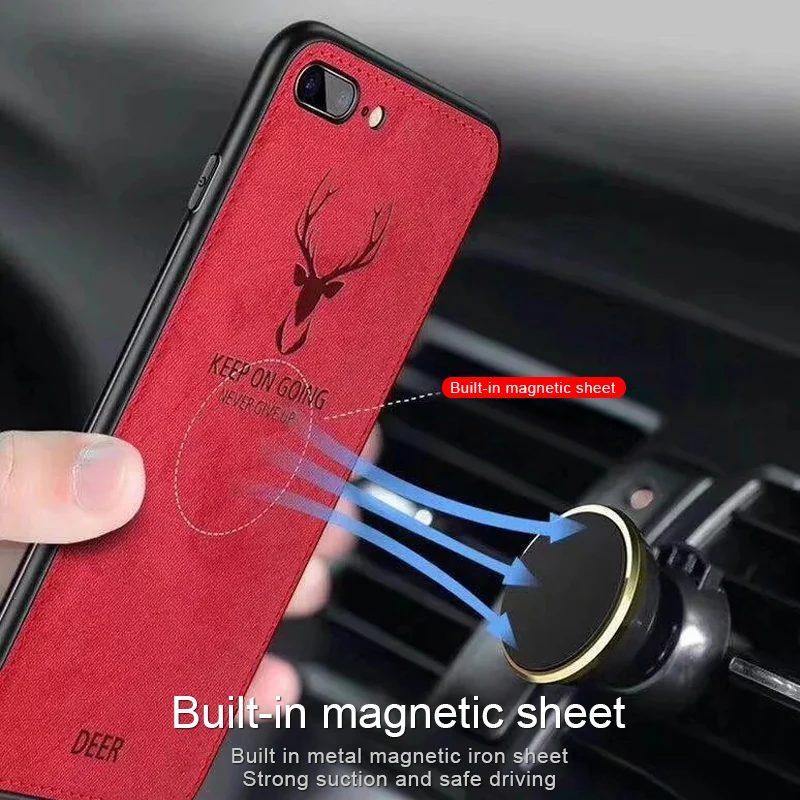 RZP Роскошный чехол для телефона с оленем iPhone X XS Max XR 6 6s 7 8 Plus Жесткий Чехол бампер 10