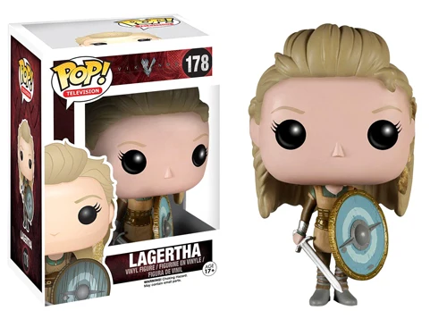 178 FUNKO POP Vikings LAGERTHA виниловая Коллекционная модель, детские игрушки, Рагнар лотброк, фигурка, игрушки для мальчиков - Цвет: 178