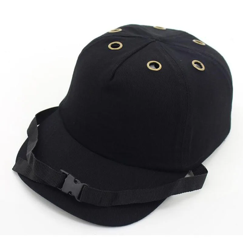 Защитная бейсбольная кепка с 6 отверстиями Стильная защитная твердая шапка из