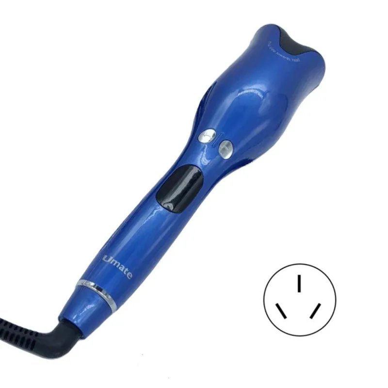 AU Plug --blue Щипцы для завивки волос, воздушные щипцы для завивки волос, вращающиеся Волшебные щипцы для завивки волос, инструменты, титановые автомобильные щипцы для завивки волос, 3 цвета - Цвет: AU Plug --blue
