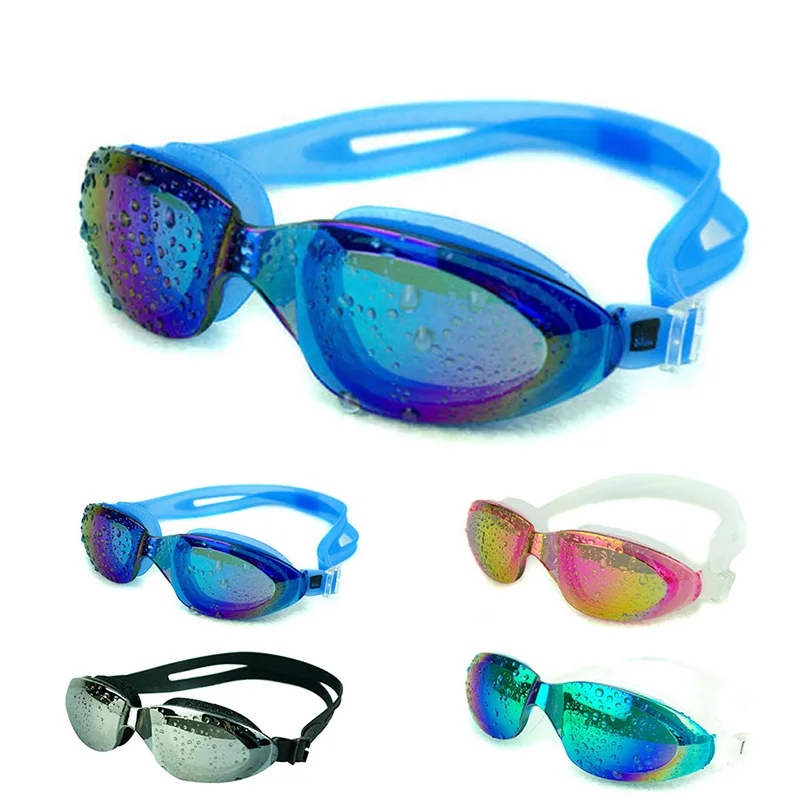 Взрослые Профессиональные Водонепроницаемый Анти туман УФ Плавание ming очки