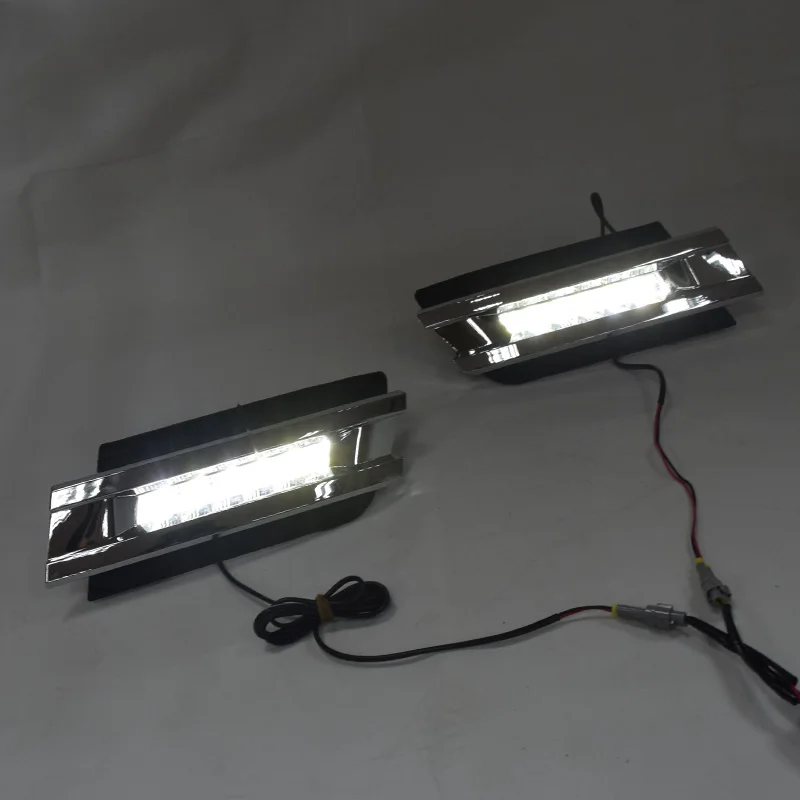 QINYI 1 комплект для Mercedes Benz X164 GL320 GL350 GL450 2006 2007 2009 светодиодный DRL Габаритные огни с ABS
