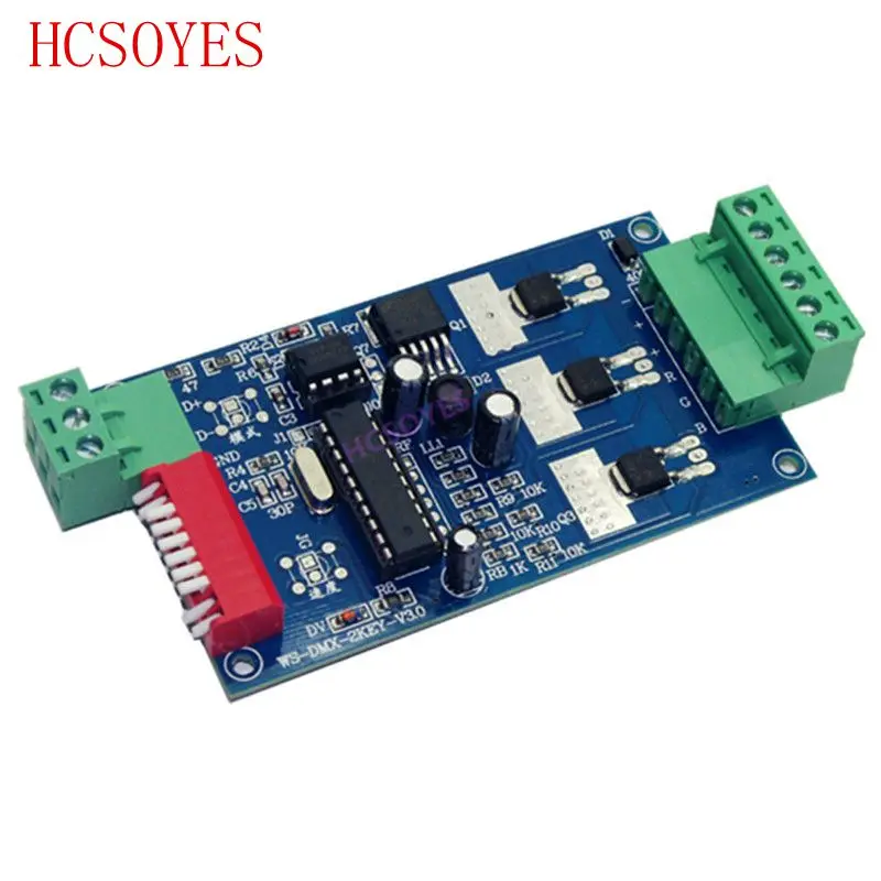 1 шт. DC5 24V 3CH DMX512 светодиодный декодер|Контролеры RGB| |