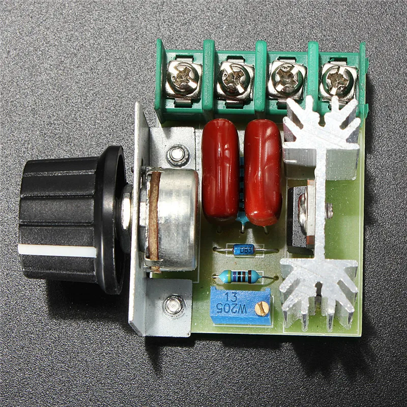 25A AC50 220V 2000 Вт SCR Напряжение регулятор затемнения Диммер Скорость контроллер