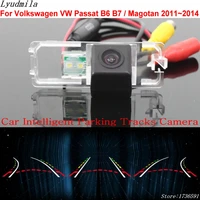 lyudmila car intelligent parking tracks camera for volkswagen passat b6 b7 magotan reverse camera car rear view camera