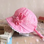 Шапка Muqgew для маленьких девочек, летняя мультяшная кружевная шапка с бантом, модная шапка для маленьких мальчиков и девочек с персиковым принтом в виде сердца, шляпа от солнца, шапки 2021