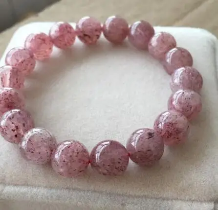 Бесплатная доставка 11 мм натуральный бразильский браслет с круглыми бусинами Super