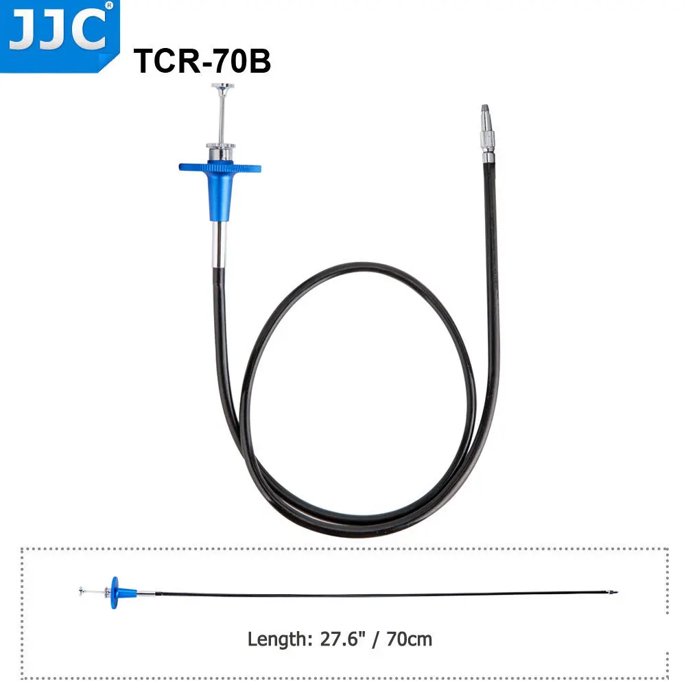 TCR-70B JJC 700 см механическая блокировка Камера Спусковое устройство затвора кабель Дистанционное Управление шнур с резьбой тросик с объемным замок - Цвет: TCR-70B