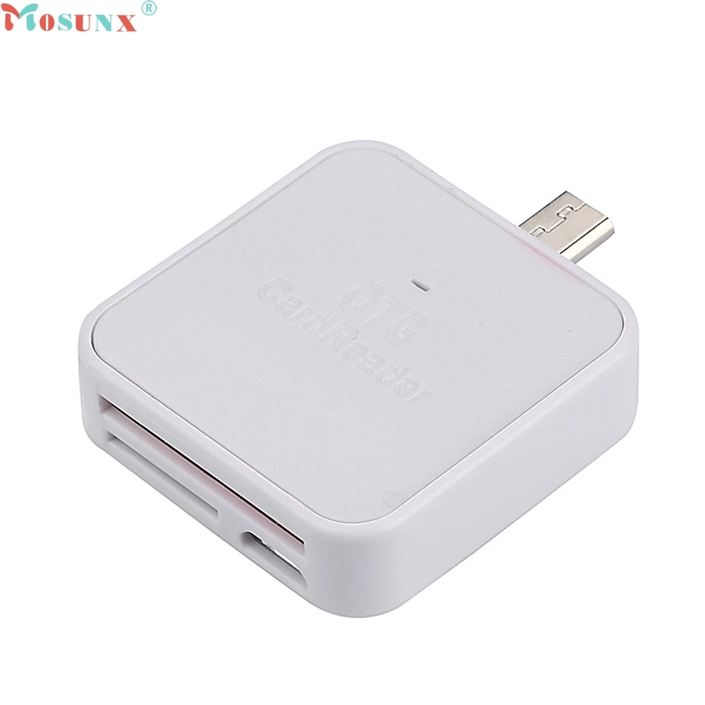 Mosunx Simplestone 2 в 1 V8 OTG TF/SD устройство чтения смарт-карт адаптер кардридер для