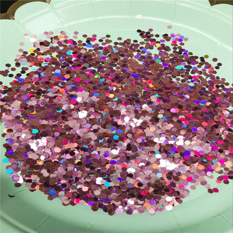 laser pink diamond 20 г 3 мм звездное Сердце Конфетти из фольги шестиугольник разбрызгивает День рождения Свадебные украшения прозрачный пузырь шар наполнитель Блестящие Блестки - Цвет: laser pink diamond
