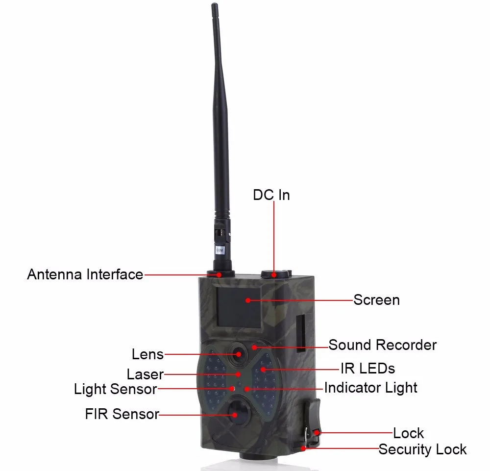 Водонепроницаемая камера MMS GPRS GSM цифровая видео ловушка фото 12MP 1080P дикая природа