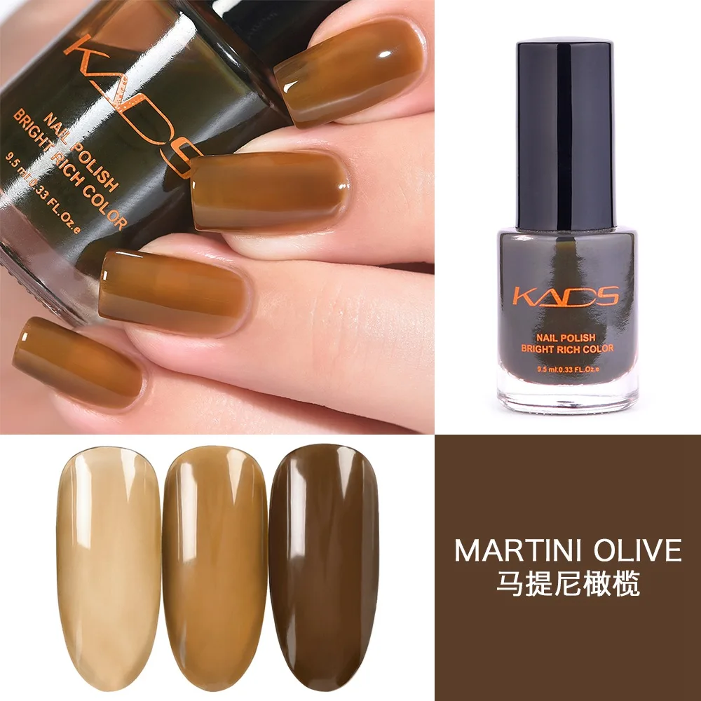 Martini Olive KADS 9,5 мл полупрозрачный Желейный лак для ногтей Vernis Полупостоянный УФ-лак для ногтей Маникюрный цветной конфетный лак - Цвет: Martini Olive