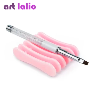 Держатель для кистей для нейл-арта, подставка для кистей для ручек 5 шт., розовый лоток для макияжа, несколько цветов на выбор