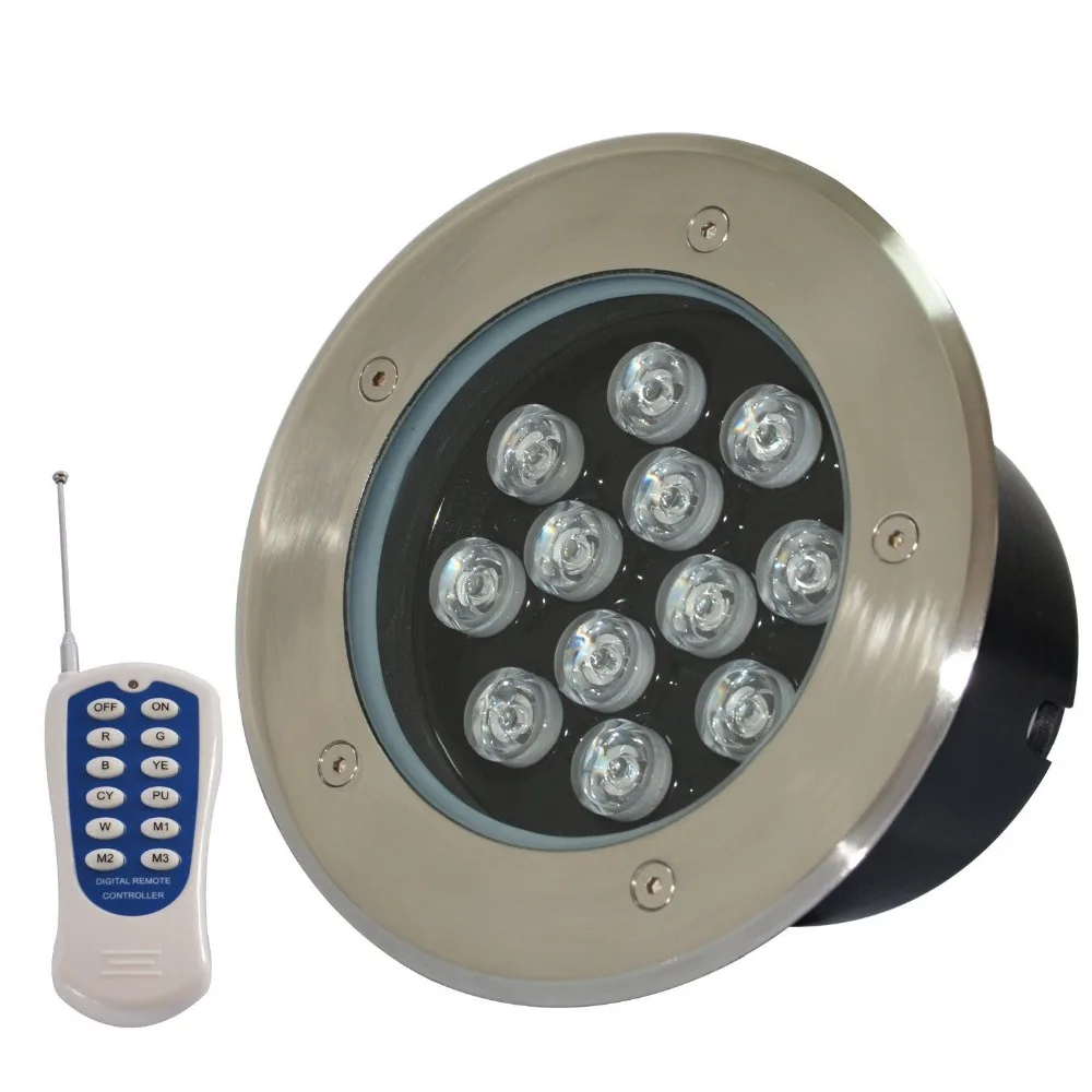 LED 6W подземный свет RGB пульт дистанционного управления дистанционное управление