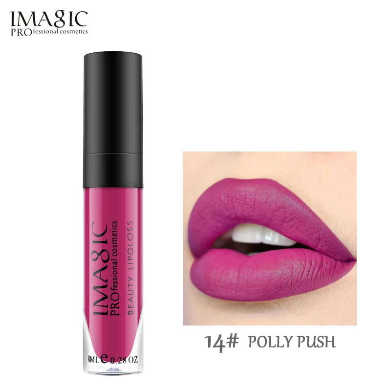 POLLY PUSH IMAGIC матовая губная помада тинт для макияжа Блеск для губ Косметика стойкий LipsStick Макияж для губ жидкий блеск красота Imagic макияж - Цвет: POLLY PUSH