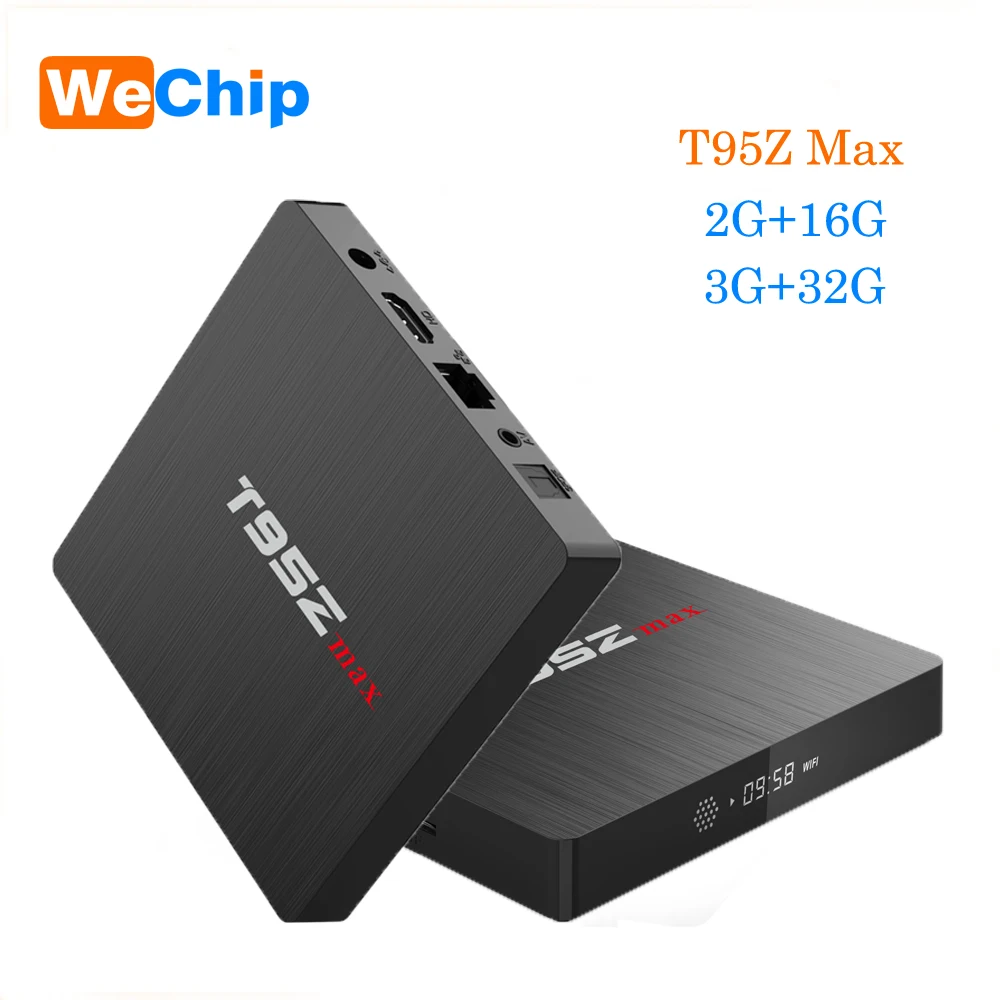 T95Z Max S912 Смарт Android 7 1 ТВ коробка 3G + 32G двухъядерный процессор Wi Fi 1000 м Bluetooth 4 0 4K HD 1000M
