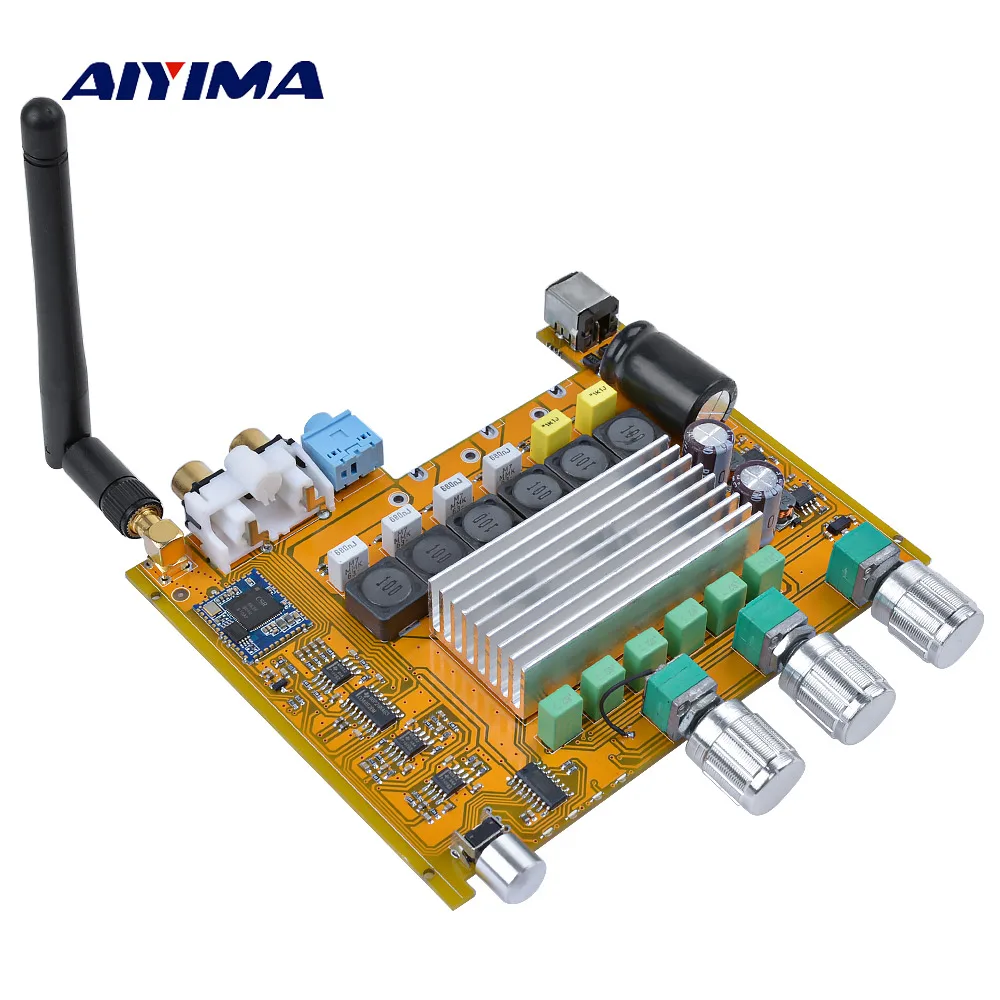 AIYIMA 2 1 усилители аудио Плата TPA3116 Amplificador CSR8635 Bluetooth 4 0 HIFI Цифровой усилитель