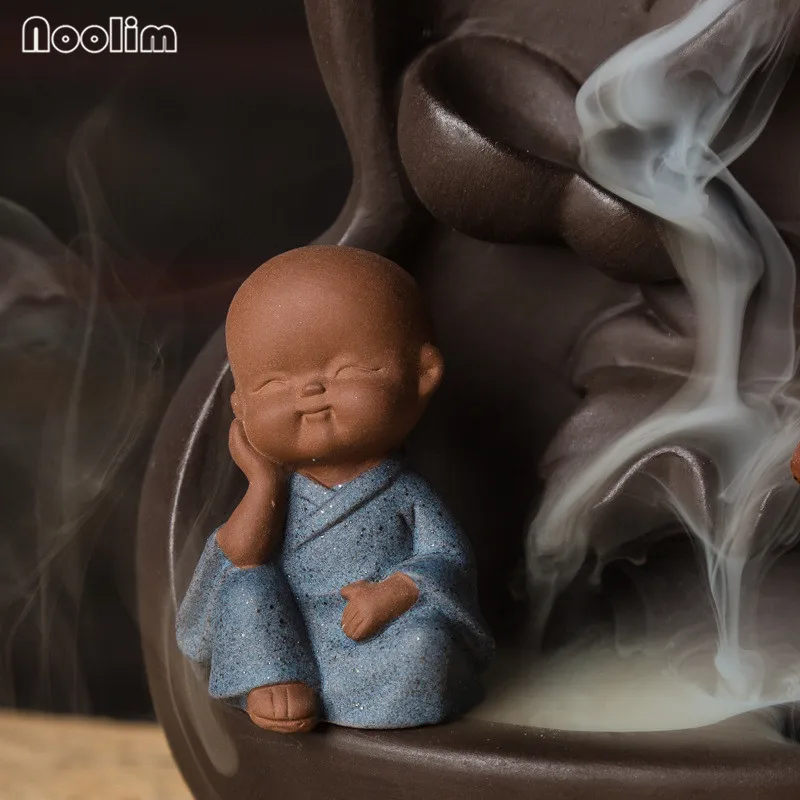 КАПЕЛЬНАЯ Тыква курильница для благовоний горелка Керамическая маленький монах