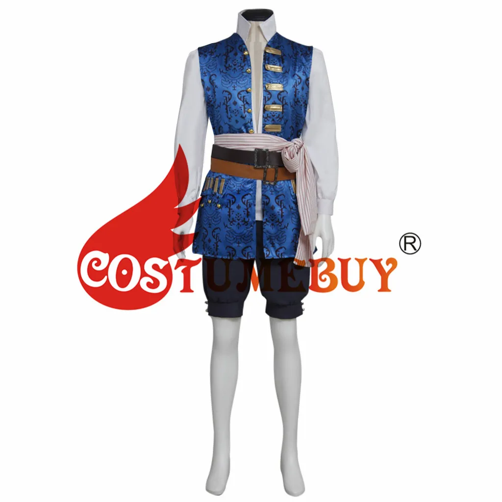 CostumeBuy Пират капитан Джек Воробей косплей костюм Пираты Карибского моря 5 карнавальный костюм на Хэллоуин L920