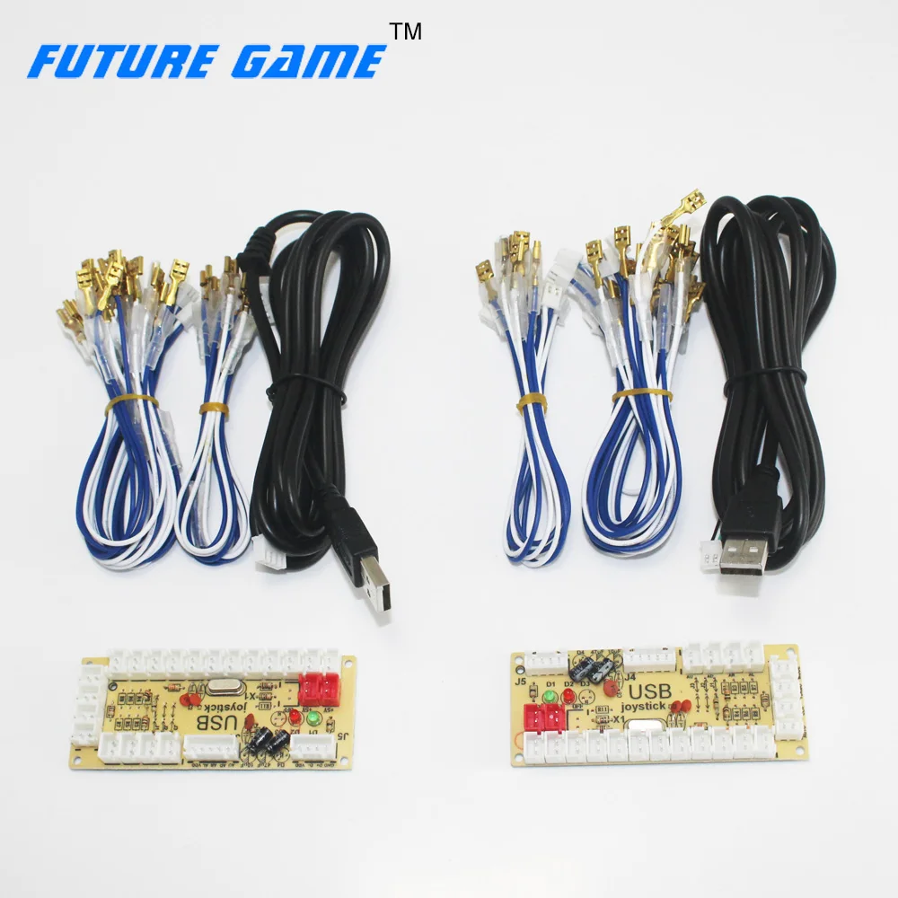 YJX 2 плеера Комплект Аркады своими руками Нулевая задержка USB энкодер джойстик в