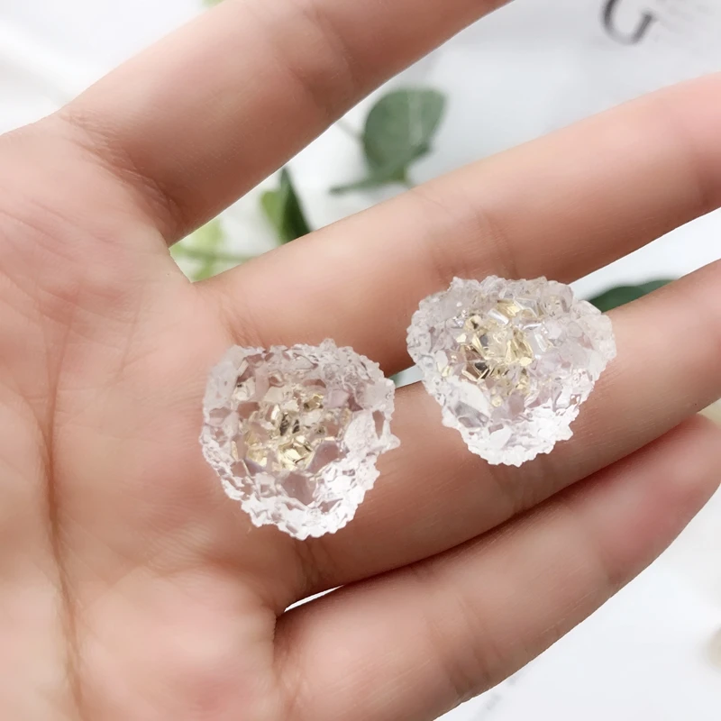 Минималистичные серьги простая имитация кристалла геометрические гвоздики