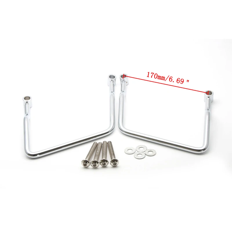 

Chrome 17cm Saddle bag Support Bar Bars Mount Bracket For Rebel CMX 250 CMX250