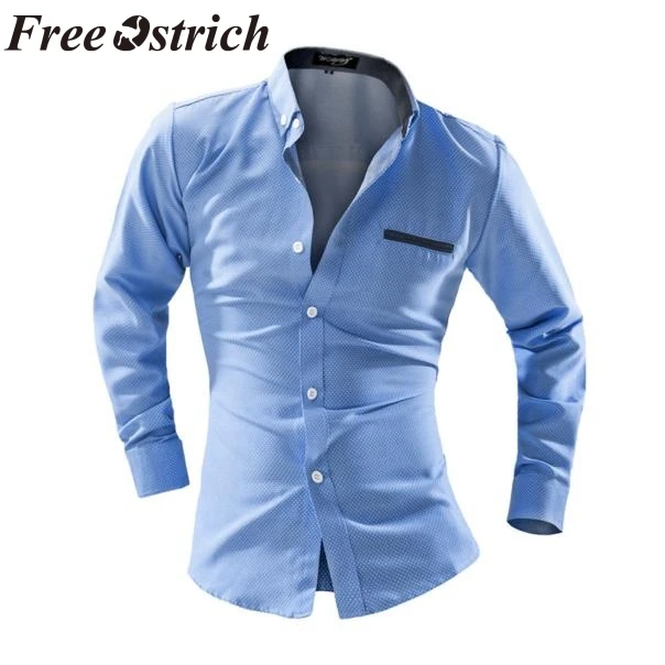 Бесплатная доставка новое поступление 2019 мужская рубашка с длинным рукавом