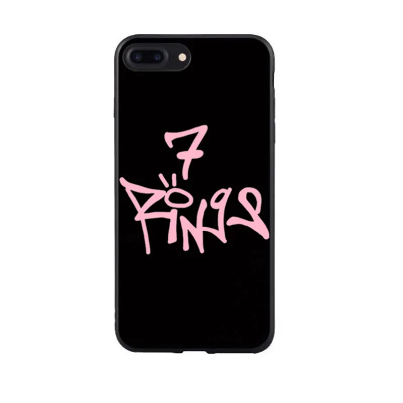 7 колец Thank U seguinte Ariana grande macio cores doces caso de telefone para Для iPhone 11 11PROMAX 6s 7 8 plus x XS XR XSMAX