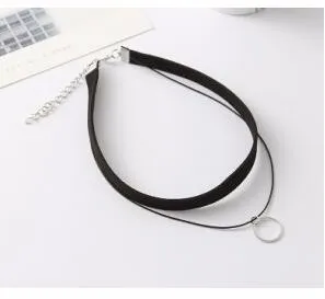 

N353 модное ретро геометрическое круглое ожерелье с подвеской простое женское ювелирное изделие оптовая продажа бесплатная доставка