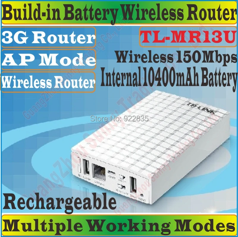 Chineseпрошивка TP Link TL MR13U портативный аккумулятор 10400 мАч беспроводной N150 домашний