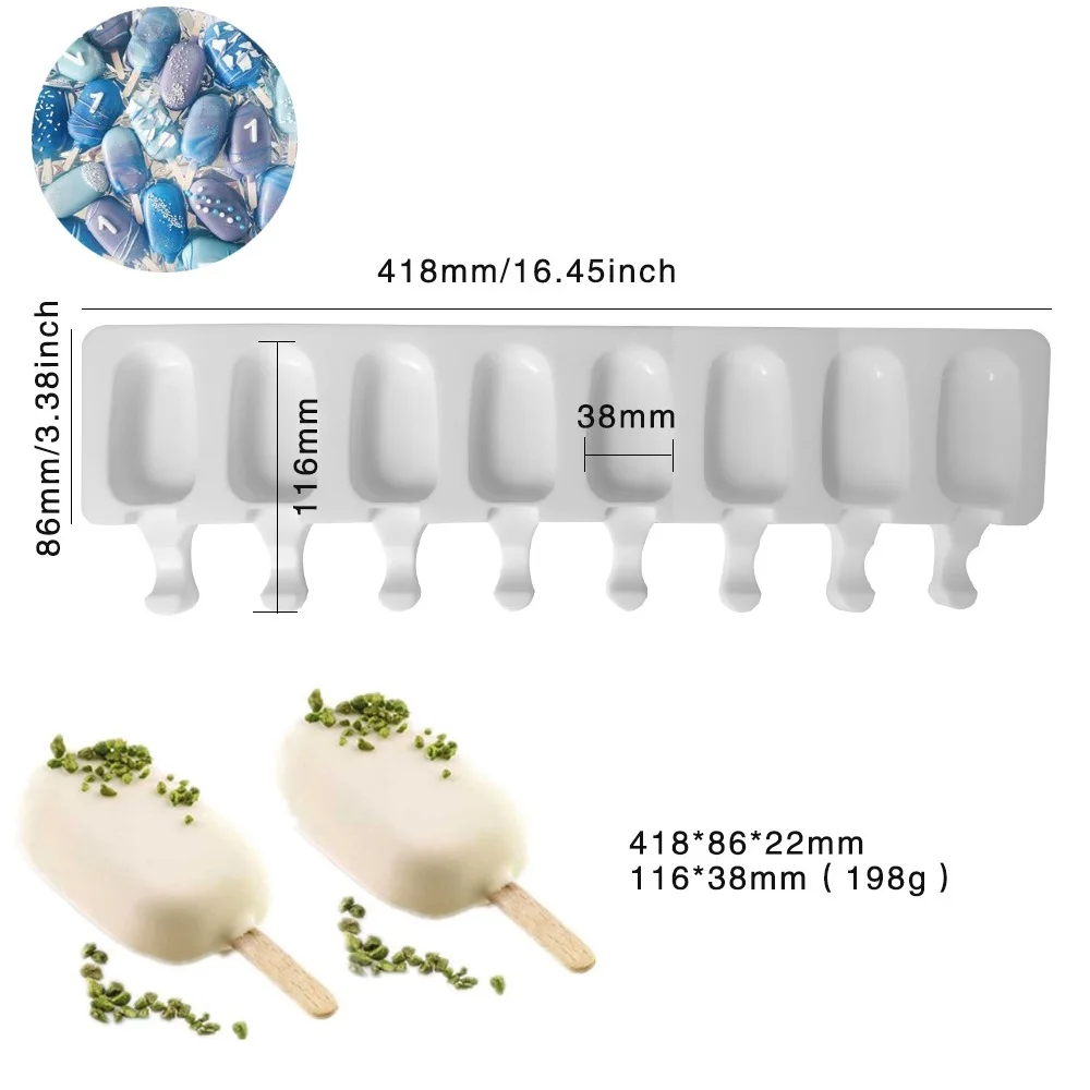 1 шт. силиконовая форма для мороженого палочки леденцов пресс формы куба с