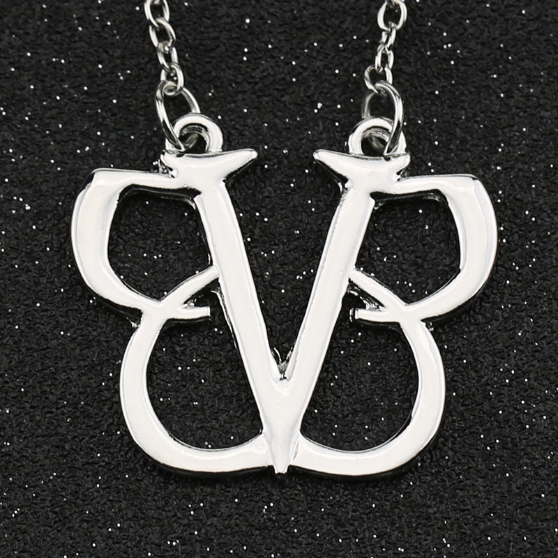 Ожерелье с подвеской из черной вуали для мужчин и женщин серебряное ожерелье в