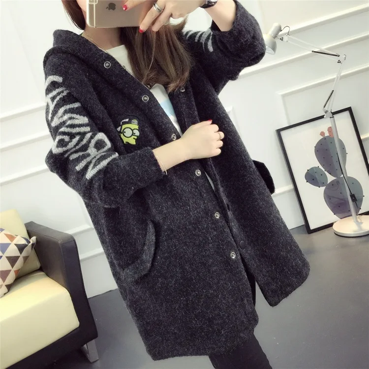 2021 кардиганы осенние зимние теплые женские повседневные свитера с длинным