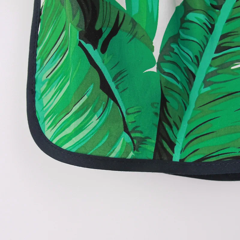 2021 Summer Children Clothes Sets 1-7T Plantain Leaf Print Boys &amp Girls Clothing Casual Cotton Kid For |