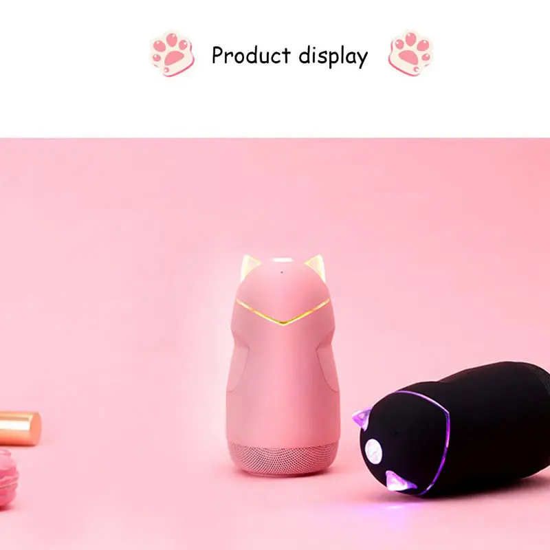 AABB-Mini Kitty Grind Arenaceous Feel Bluetooth Speaker Wireless Portable Led Sound System 3D Stereo Music Surround Su | Электроника