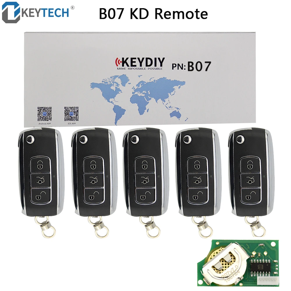 OkeyTech KD B07 3 кнопки Универсальный пустые дистанционного ключа B Серия BC Стиль для