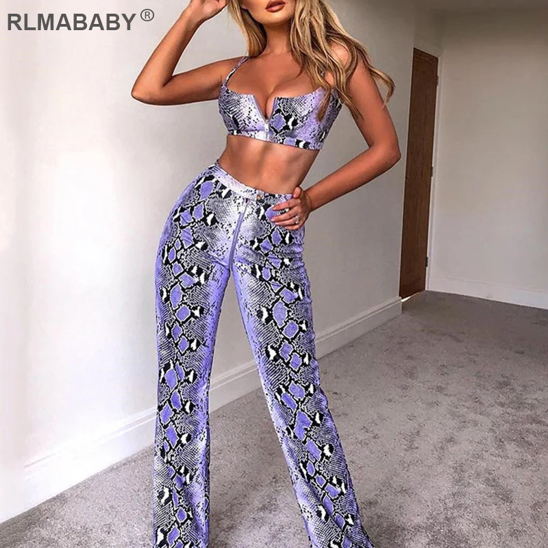 Летние rlmababy змея две детали с принтом комплект сексуальный ремень Высокая талия