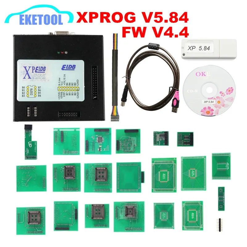 V5.84 XPROG V6.12 V5.84 V5.86 добавить больше авторизации XPROG-M 5,55/5,60/5,70 Xprog металлическая коробка ЭБУ чип Тюнинг Полный Адаптеры для сим-карт - Цвет: V5.84