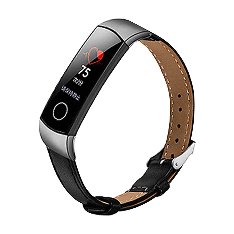 Кожаный ремешок на запястье для Huawei Honor Band 5 4 сменный Браслет часов