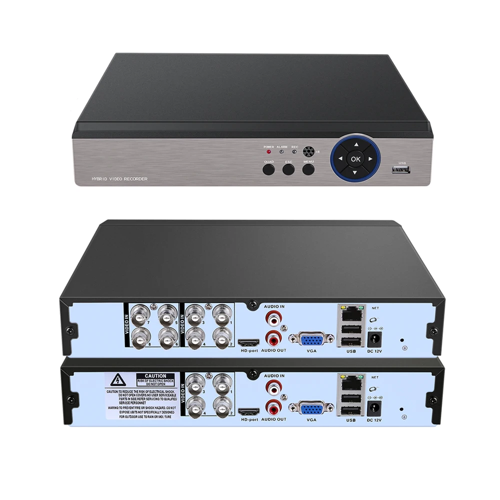 5 в 1 H.265 H.264 AHD DVR XVR NVR аналоговый 5MP 4MP 3MP 2MP 1080P рекордер HDMI USB ONVIF P2P