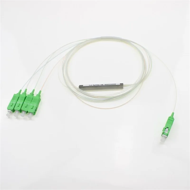 50 шт. SC APC 1x4 E Gpon одномодовый волоконно оптический FTTH 0 9 мм Мини ПЛК сплиттер|Детали
