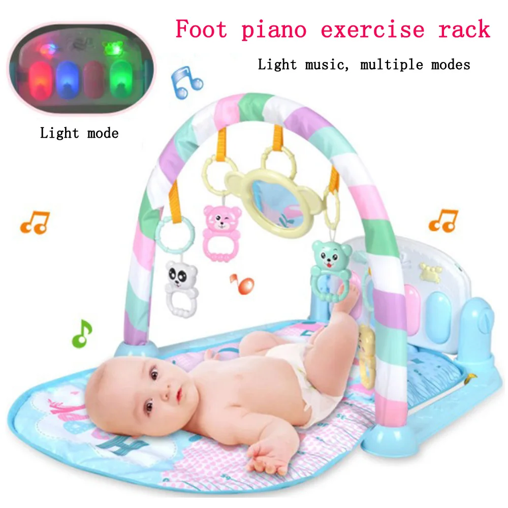 Baby Music Rack Piano Play Mat tastiera tappeto per bambini Puzzle tappeto Infant Play mat palestra gioco strisciante Pad giocattolo educazione precoce