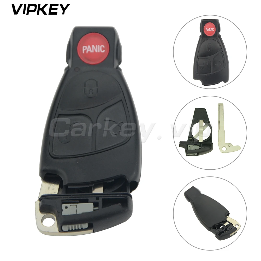 Чехол для смарт ключей Remotekey чехол накладка на 3 кнопки с функцией panic Mercedes Benz C230 E500