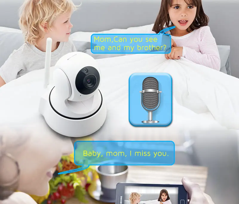 1.0MP дома Беспроводной IP Камера Wi-Fi 720 P Smart IR-Cut Ночное видение P2P Видеоняни и радионяни наблюдения Onvif IP Сетевая камера видеонаблюдения