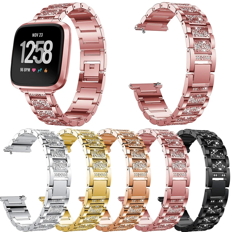 Браслет на запястье из нержавеющей стали для Fitbit Versa Lite сменный ремешок часов со