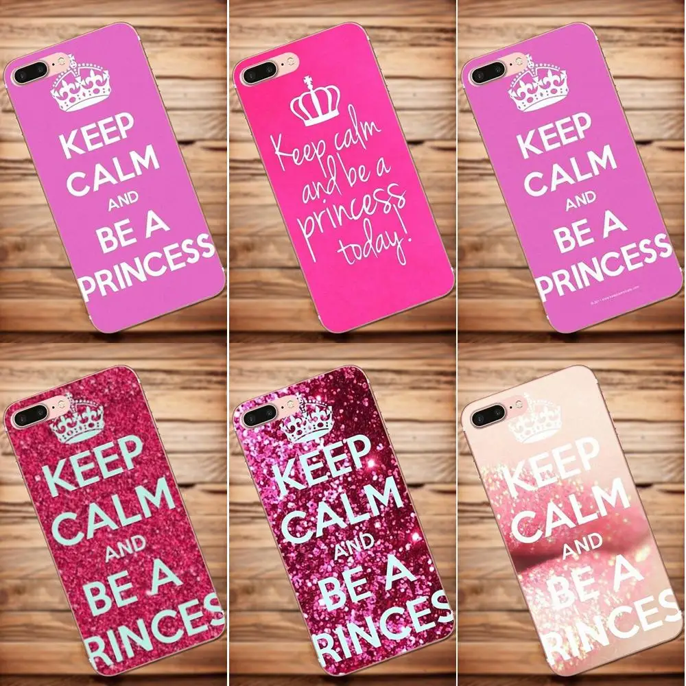 Keep Calm быть принцессой Для Сяо mi красный 5 4A 3 S Pro 4 4i 5S Max x 2 Примечание плюс мягкий