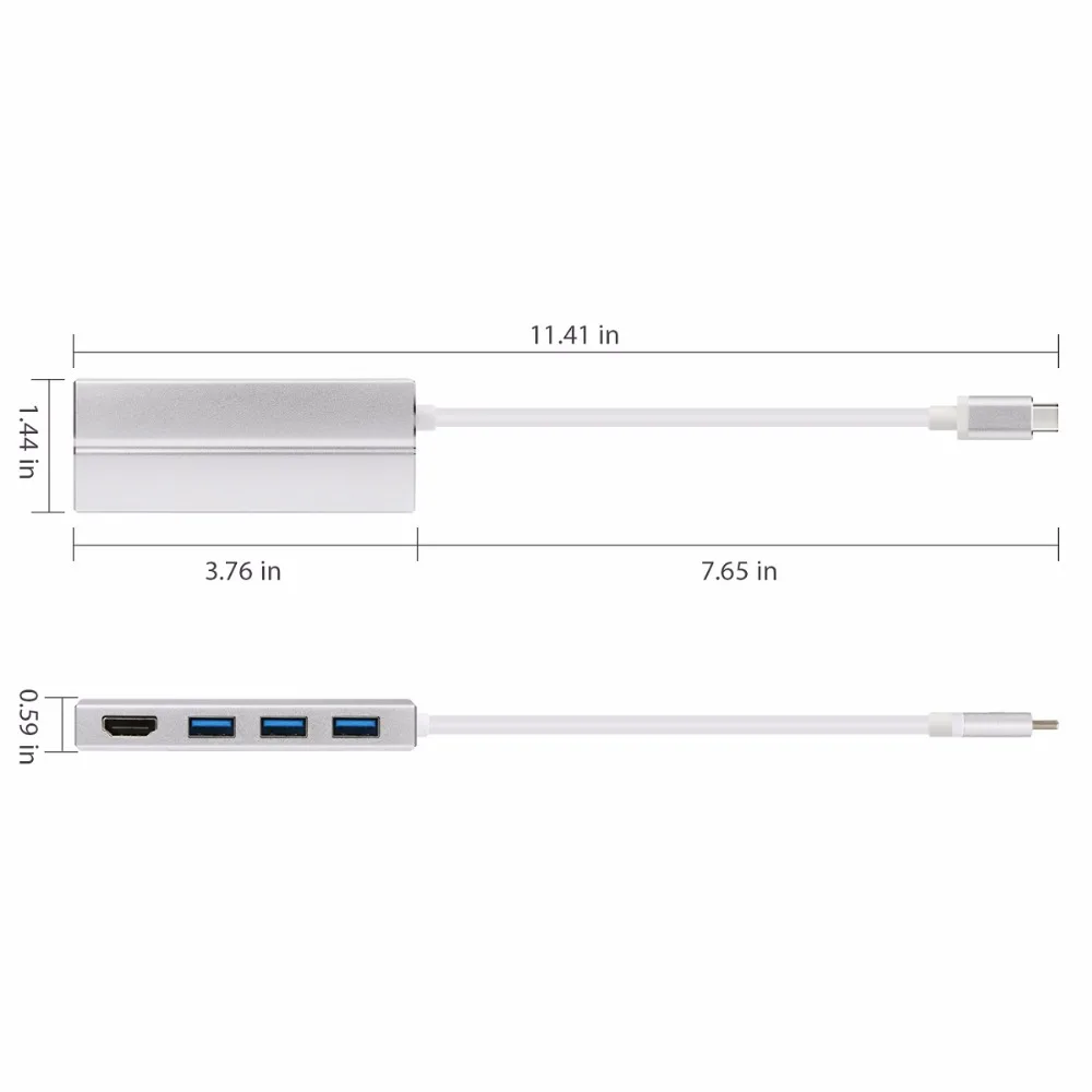 JZYuan USB 3 1 usb type C к HDMI 0 концентратор адаптер папа Женский 4K 30 Гц видео конвертер для
