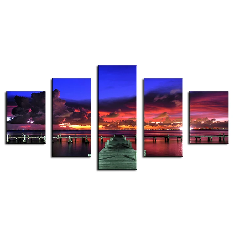

NO FRAME colourful-summer-sunset Oil Painting Printed Painting Oil Painting On Canvas Oil Painting for Home Decor Wall Decor