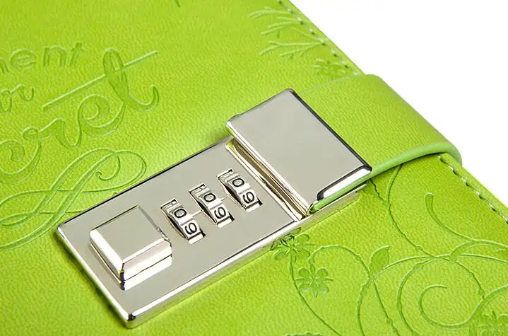 

6 colors for choice , B6 Diary Book with metal lock for Daily Memos